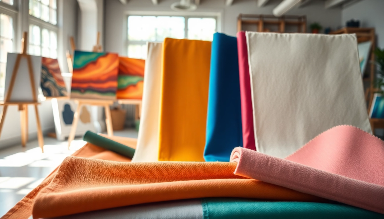 Kies canvas stoffen met uitstekende texturen en kleuren voor creatieve projecten.