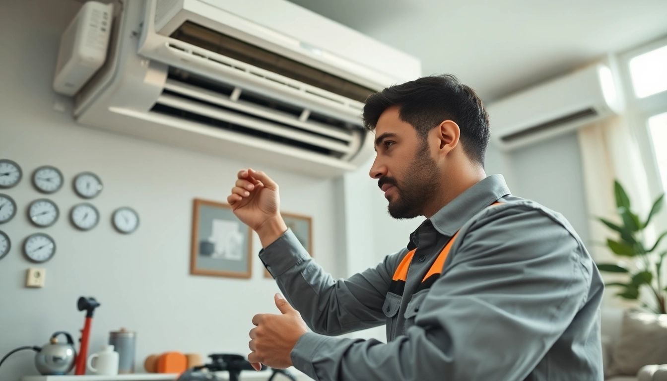 Providing expert ac repair phoenix az service by a skilled technician in a residential environment.