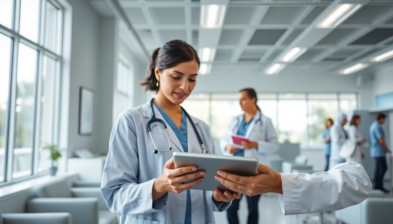 Streamlined management with free eprescription apps in a professional healthcare setting.