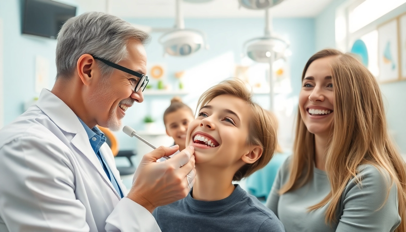 Consultation for braces Myrtle Beach in a bright dental office with smiling patients.